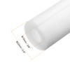 MECCANIXITY 4pcs Pipe Insulation Foam Tube Split Pipe Lagging 10mm(3/8