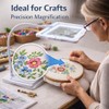 Rechargeable Lighted Magnifying Glass with Stand – Hands Free 5X