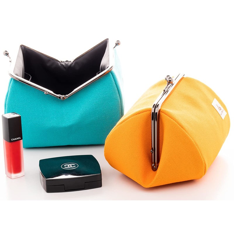 Watona Canvas Cosmetic Pouch, Size 4.5, Size L, turquoise (turquoise