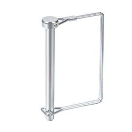 DTGN 8mm x 90mm (DxL) Shaft Locking Pin - 1Pack - Good for Farm Trailers Lawn - Carbon Steel Square Trailer Coupler Pin - Silver Tone