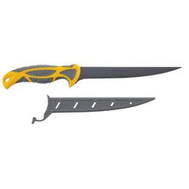 Smith’s 51093 Lawaia 7-Inch Fillet Knife – Yellow – Stainless Steel Blade – TPE Soft Grip Handle – Durable Plastic Sheath – Lanyard Hole – Saltwater Fillet Knife – Razor Sharp – Fish Deboning
