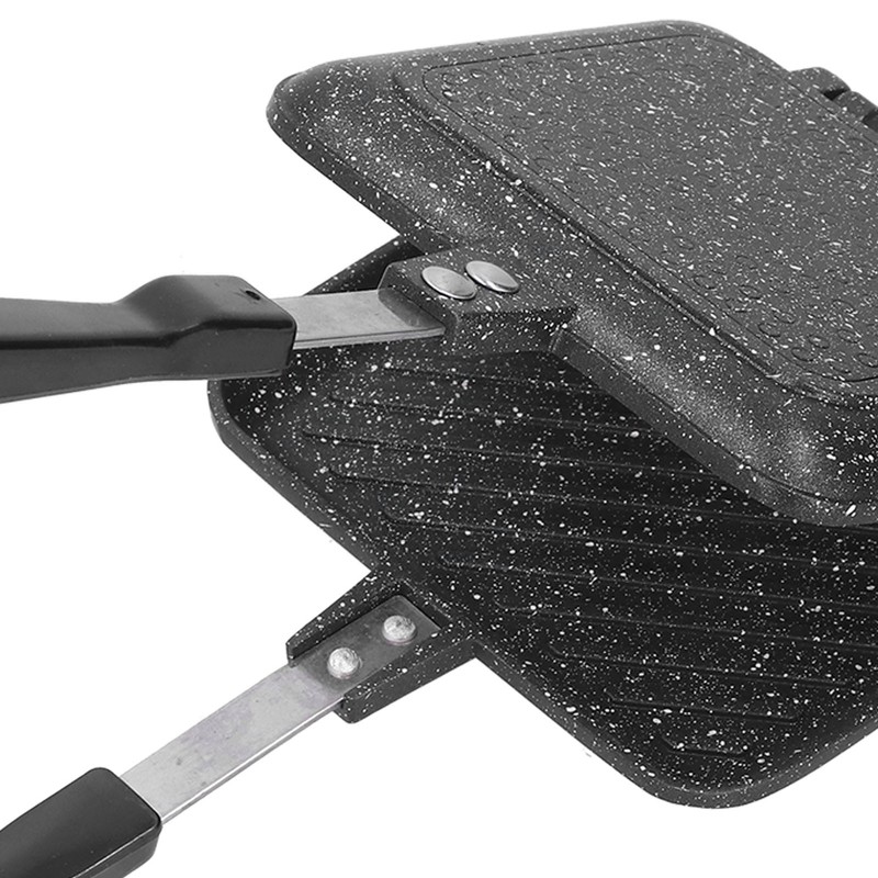 Sandwich Bread Pan Double Sided Frying Pan Non Stick Aluminum