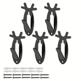 5/10Pcs Christmas European Mount Skull Wall Hanger Hook Deer Antelope Antler Mount Bracket Upgraded Version Organiser:_6pcs