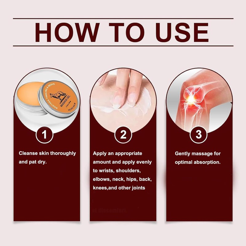 Lmoy 2PCS Therawolf Neuro Balm, Nerve Relief Balm for Neuropathy,