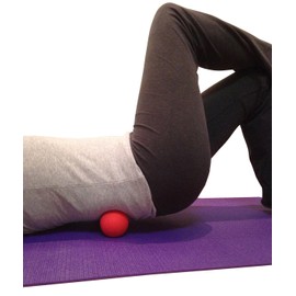 Massage Lacrosse Balls for Myofascial Release, Trigger Point Therapy, Muscle Knots, and Yoga Therapy. Set of 2 Firm Balls (Blue and Red)
