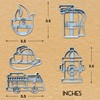 Moose Goods Firefighter Cookie Cutters for Baking - Set of