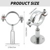 ZUDKSUY 2 Pack 2-1/4 Inch Wall Mount Ceiling Mount Pipe