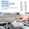3/8 Inch Spark Plug Socket, 14mm 12 Point Flexible Thin
