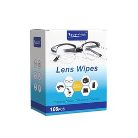 OKONOS 100 Pcs Glasses Cleaning Lens Wipes Pre-Moistened Wipes for Eyeglasses Sunglasses and Screens