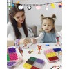 Pony Beads 5300pcs, Rainbow Kandi Beads Bulk for Bracelet Making,