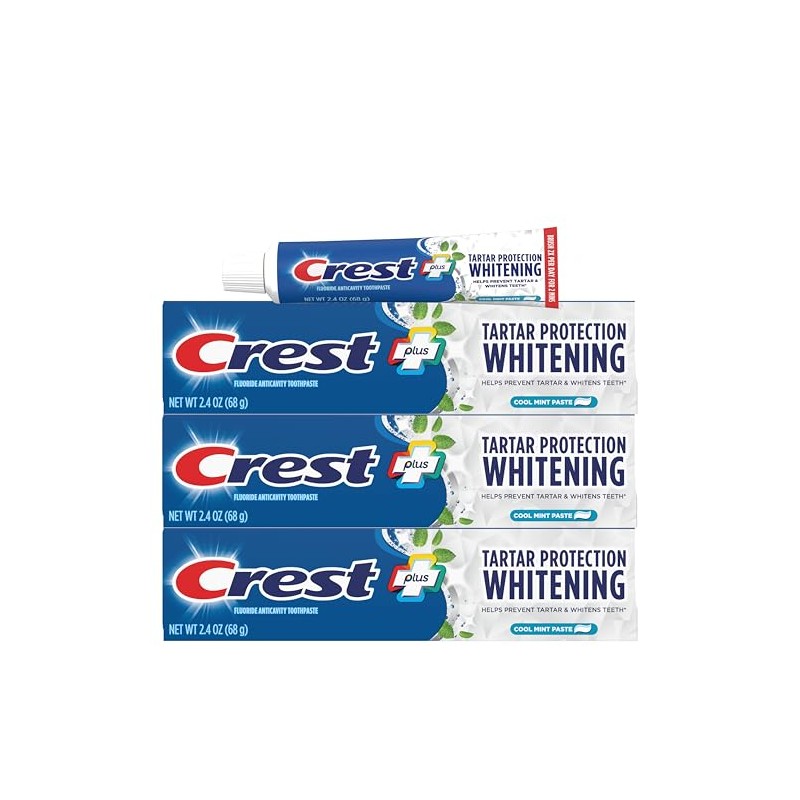 Crest- Dentífrico contra el sarro y anticavidad con flúor, pasta
