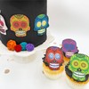 Large Edible Sugar Skulls Assorted Set of 12 - Wafer