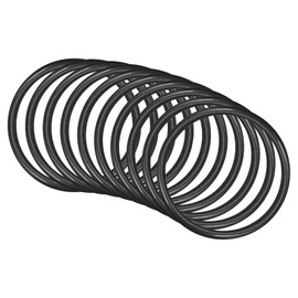 QUARKZMAN Nitrile Rubber O-Rings Rubber Repair 60 mm x 52 mm x 4 mm for Tap Plumber Repair Seal Connection, Black Pack of 10