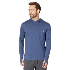 Billabong Eclipse Hooded Long Sleeve Rashguard Slate Blue MD