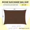 RICHIE Upgrade 16'x20' Sun Shade Sail Rectangle Canopy, Water Resistant