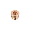sourcing map Wood Furniture M6x10mm Threaded Insert Nuts Interface Hex