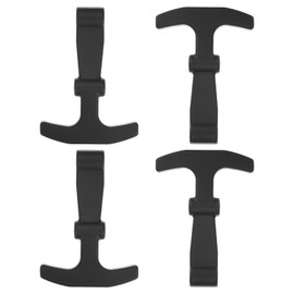 M METERXITY 4-Pack Replacement Lid Latches, Hard Durable Rubber Cooler T-Latches Replacement for RTIC for Igloo and More Related Lid Latch Parts [Black]