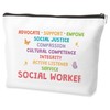 Social Worker Makeup Bags,Social Worker Gifts,Social Worker Appreciation Gifts,Thank You