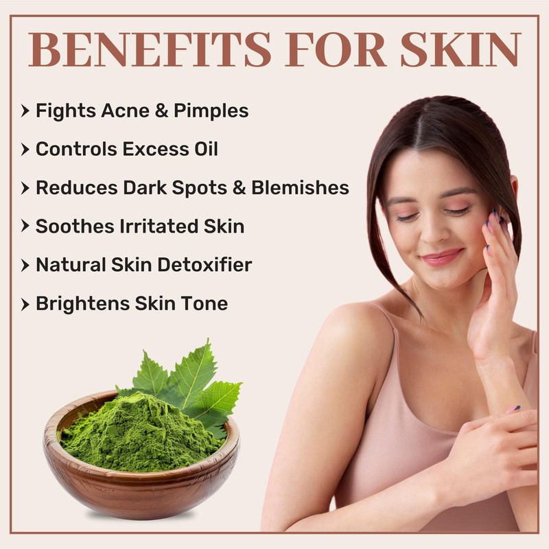 SAMYAM Neem Leaves Powder - 200g Pack | Detox, Healthy