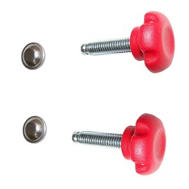 Replacement Parts for Drive Nitro Rollator, 10266 (5.Red Backrest Knob & Bolts (Pair) - for Red Unit) Drive Part # 1026605-R