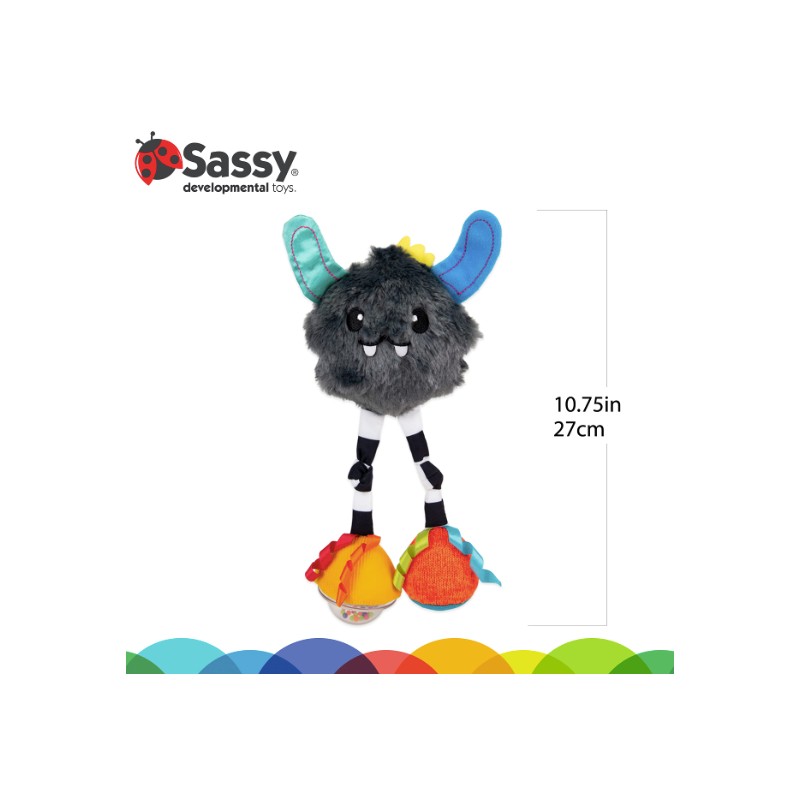 Sassy Confetti Yeti Chime Toy | Hanging Developmental Attachable Toy