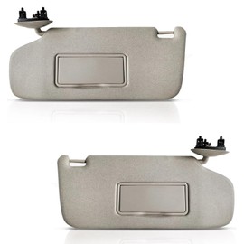 2M PLASTIC Sun Visor for Chevy Blazer S10 1995-2005 Driver & Passenger OE Quality (Gray)