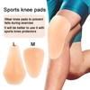 POMAMZ Silicone Knee Pads,Adhesive Knee Brace KneePad for Skiing Skating,Snowboarding,Ateboarding,Roller