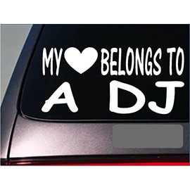 EZ-STIK DJ My Heart Belongs StickerG506 8" Vinyl disc Jockey Turntable Record mc