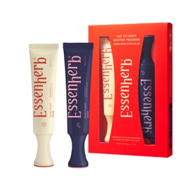 ESSENHERB Day to Night Routine Program, Deep Hydration Day cream with Tocopherol(1.01oz) + Anti Wrinkle Night Cream with Retinol & Collagen(1.01oz), Vegan Face Moisturizer Set, Korean Skin Care