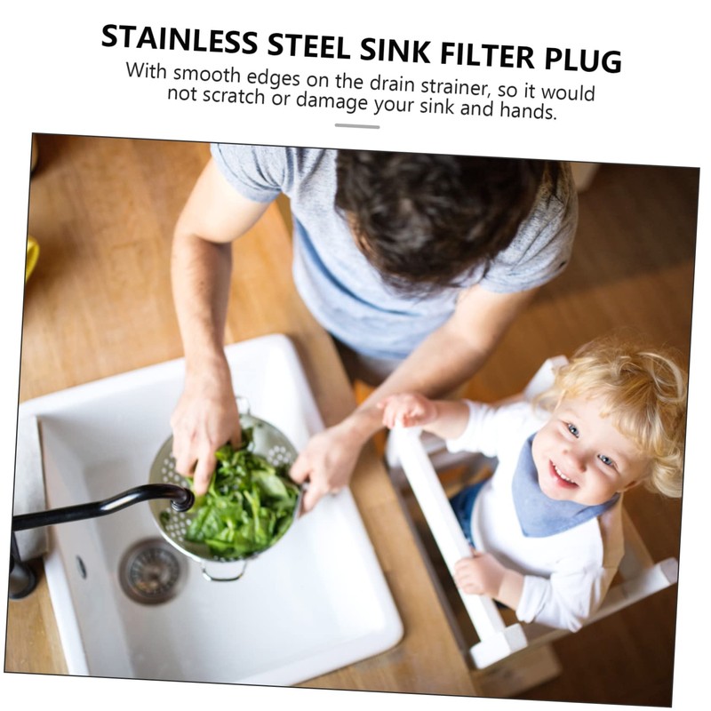 SHINEOFI Sink Filter Strainer Assembly Easy to Clean Strainer Prevents