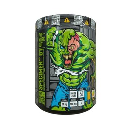 Specimen No. 01 Pre-Entreno | Suplemento Alimenticio en Polvo con Cafeína, Creatina y Extractos Naturales | Aporte Energético para Entrenamiento | Sabor Mango Explosivo y Mora Azul| 500 g | 50 Porciones (Mango)