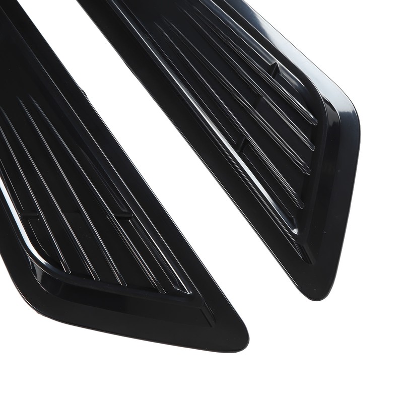 2 Pcs Hood Vent Cover Black Air Intake Dashboard Decorative