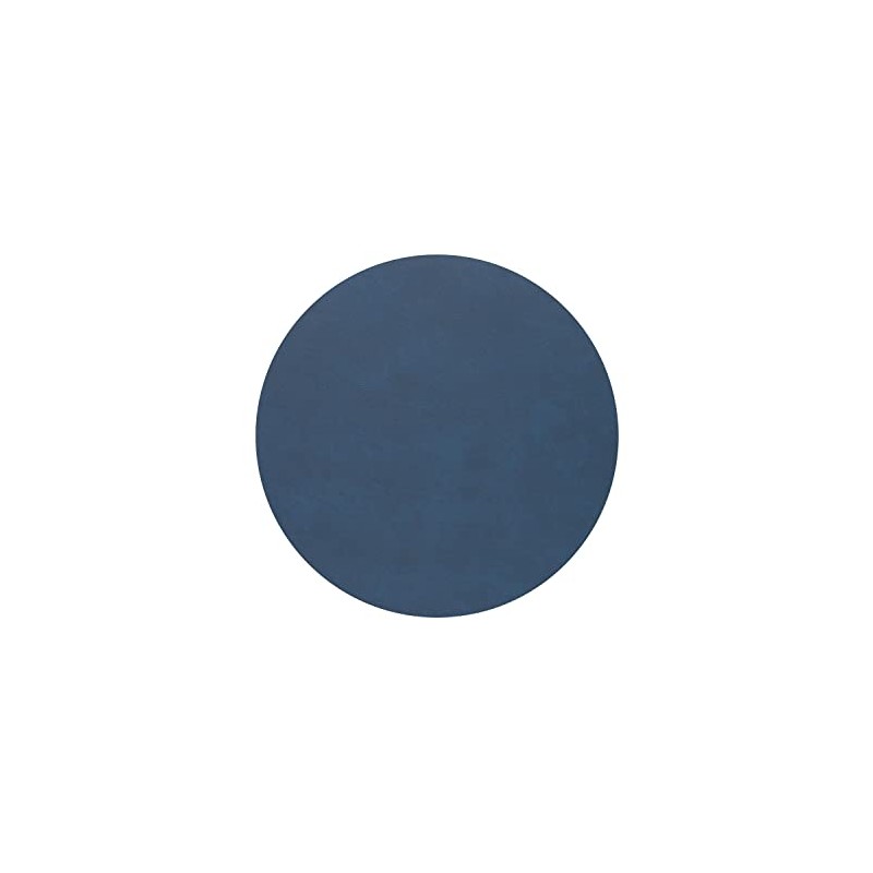 LindDNA Circle 991115 Table Mat Recycled Leather Midnight Blue 30