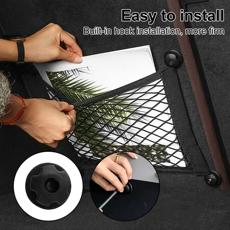 Kingsea Car Boot Storage Net Mesh Storage Net Elastic Mesh