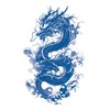 GZ1136x2 Temporary Dragon Tattoo Semi-Permanent Tattoo 2 Sheets
