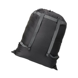 ABOOFAN Heavy Duty Polyester Laundry Storage Bag Large Clothes Organizer for Travel and Camping for Suits Dresses and More Black