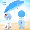 Huwena 2 Pack Beach Chairs with Umbrella for Adults, Low