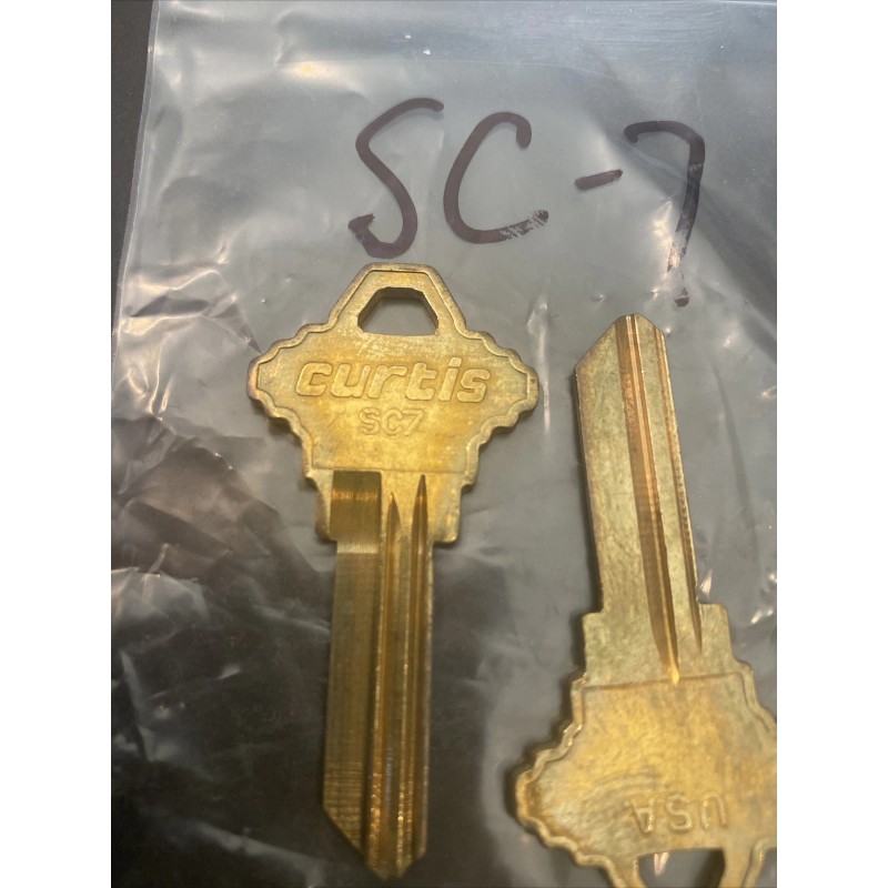 Does Not Apply NOS NEW Vintage Key Blank Curtis SC7