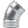ECOPRO VENT 4" Inch 45˚ Degree Galvanized Steel Duct Elbow