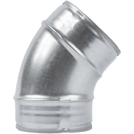 ECOPRO VENT 4" Inch 45˚ Degree Galvanized Steel Duct Elbow - Pressed Industrial Connector Bend - Ventilation Pipe Fitting - Dryer, Exhaust, Extractor Hood Air Inlet, Outlet Pipe Joint