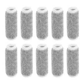 uxcell 10pcs Finger Protectors Splints, Compression Finger Sleeves Thumb Brace for Trigger Finger, Elastic Covers for Basketball, Breathable Finger Supporter 2.2" x 1"
