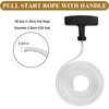 MAEZOE 4pcs Lawn Mower Pull Cord with T-Handle, Universal Pull