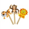 DIY Foam Character Stick Puppets - Jungle Pals