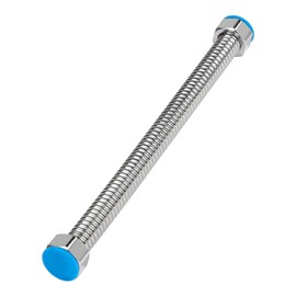 SWAWIS 28 cm Flex Pipe, Corrugated Pipe, Stainless Steel, Flex Hose, 3/4 Inch DN20 with Washer, Flexible Water Pipes, Connection Pipe for Water Heaters, Toilets, Bathtubs, Taps