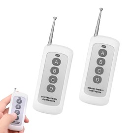 433.92 Mhz Cloning Remote Control Keychain, extendable Antenna,500m Control Distance,Universal Replacement Garage Door Opener,Duplicates Original Remote Controls for Electronic Garage Doors(2 Packs)