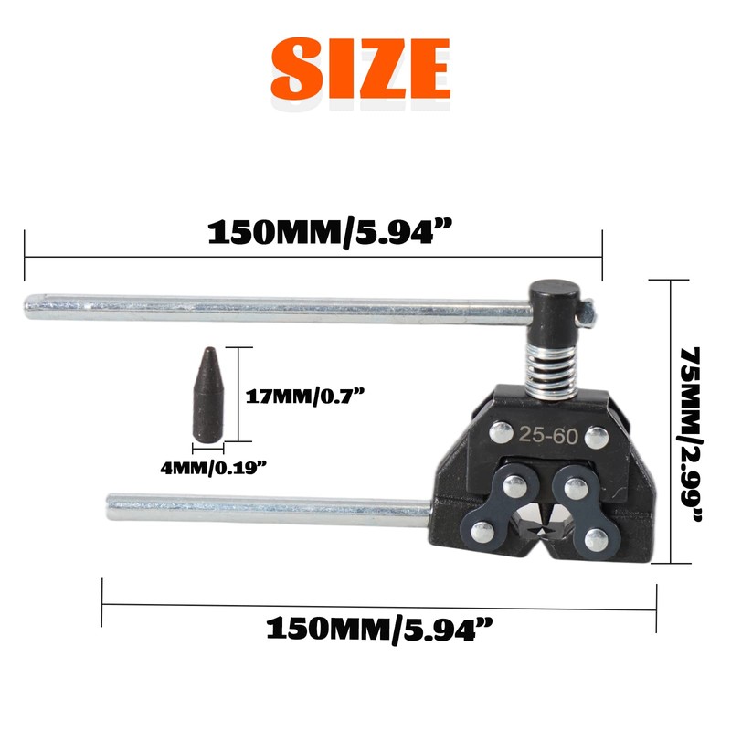 YIUIY Roller Chain Breaker Cutter Tool for Motorcycle Bicycle Go