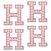 sourcing map 10Pcs Iron on Letters Patches, Letter H Rhinestone