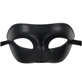Men's Masquerade Mask Muscial Vintage Party Masque Cosplay Dress Costume Eyemask (Black, 18 * 9cm)