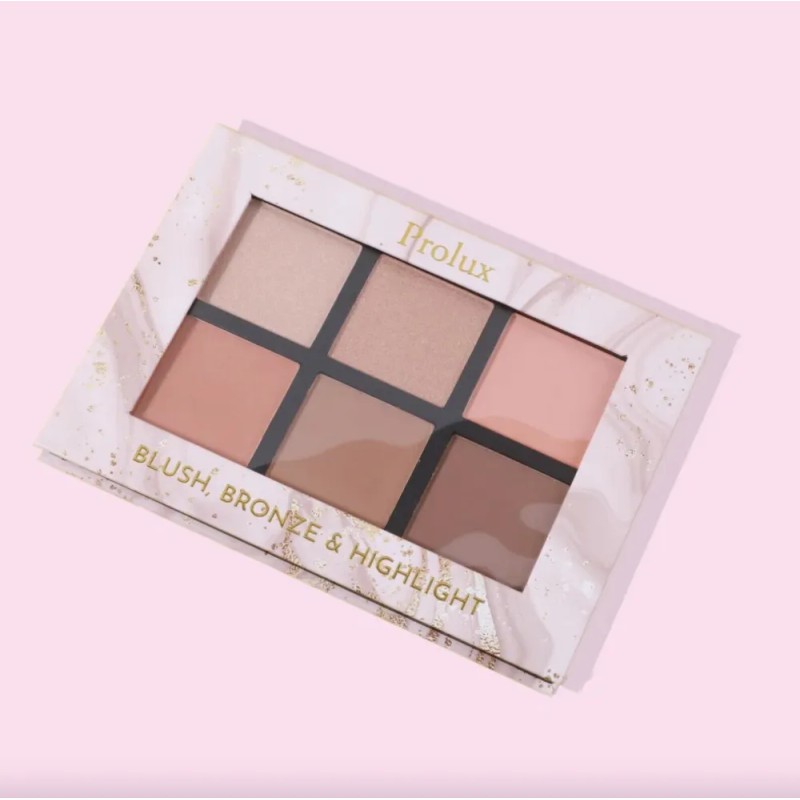 Paleta De Rubor, Bronceador E Iluminador | Prolux Original