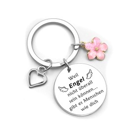 Mother's Day Gift Christmas Gifts New Year Gifts Easter Gifts Women's Day Thank You Gifts Keyring for Mum Nurse Dentist Emergency Paramedic Doctor Girlfriend Educator, silver